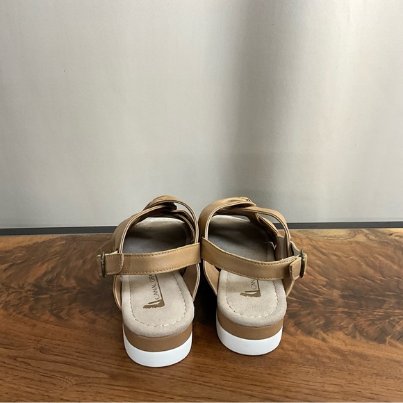 Canal Grande Holland Tan Leather Sandal, New in Box - Picture 8 of 9